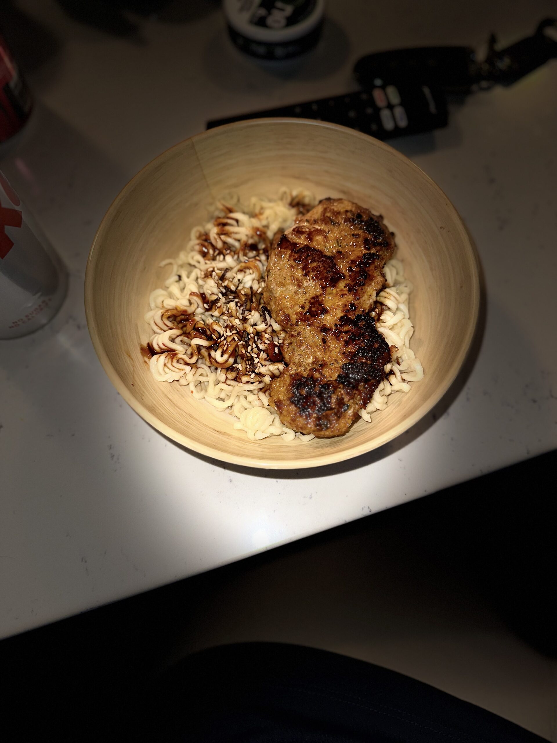 pork cutlet with bak ramen